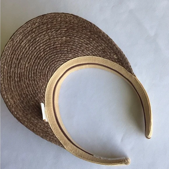 Helen Kaminski Brown and Tan Woven Visor - Picture 7 of 10